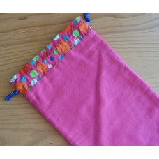 Extra Small Drawstring Bag - Hot Pink - HPSS