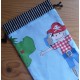 Extra Small Drawstring Bag - Pirate Parrot on Blue