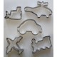 Transport Stainless Steel Cookie Cutter Set - 5 piece