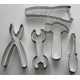 Tool Kit Stainless Steel Cookie Cutter Set - 5 piece