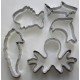 Under The Sea Stainless Steel Cookie Cutter Set - 5 piece