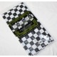 Black and White Checkered Plastic Tablecover