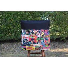 School Chair Bag - Comic Book Superhero on Black